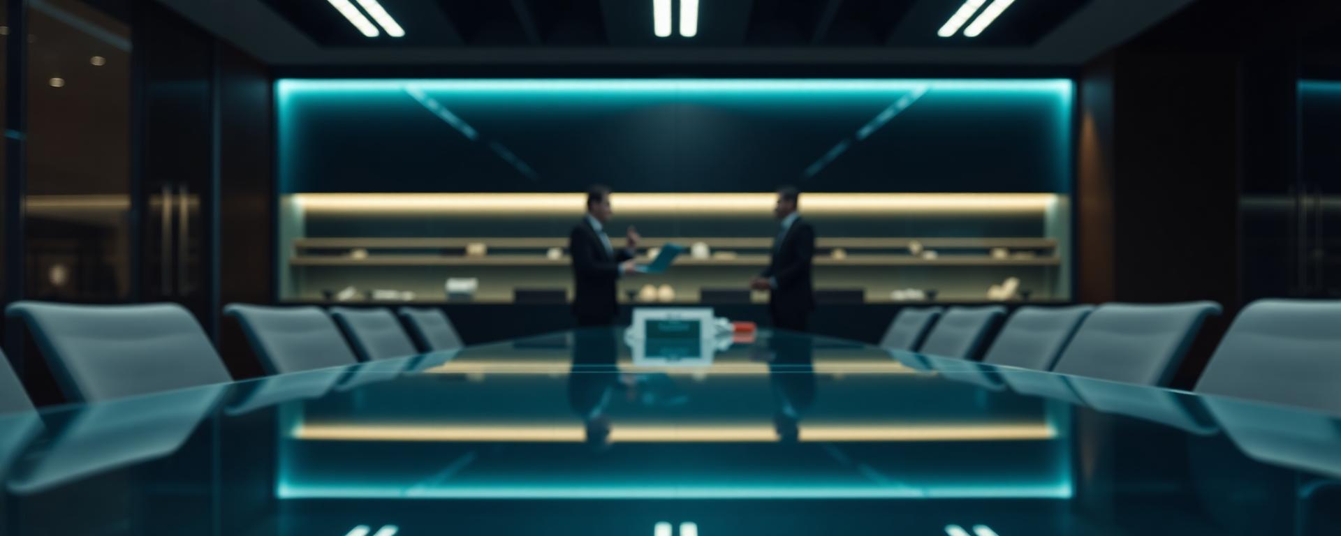 Strategiebesprechung im Boardroom — entlang der gesamten Wertschöpfungskette